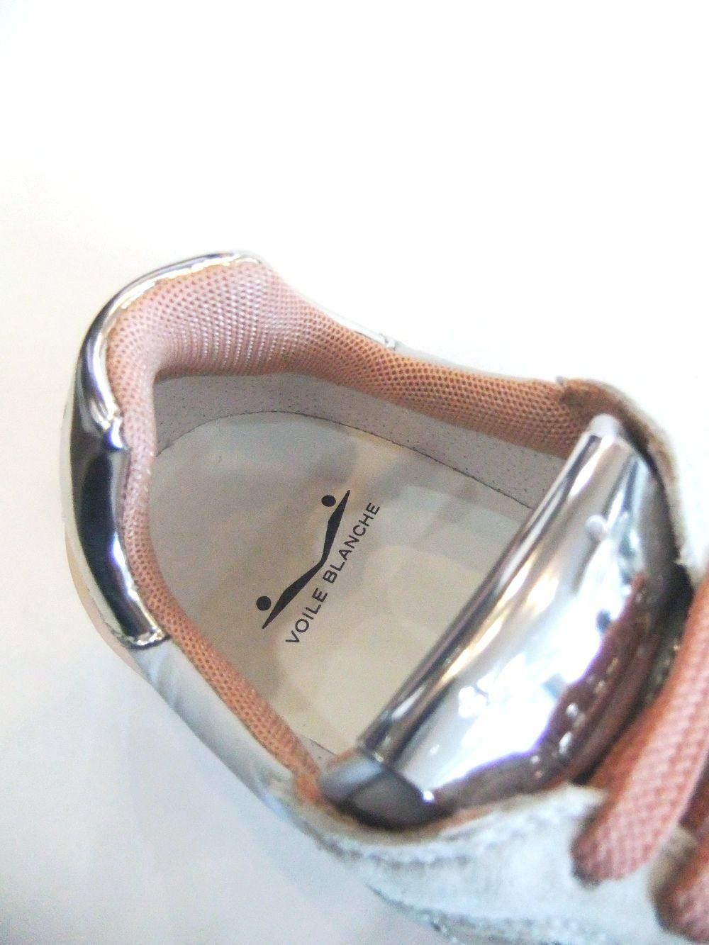 〈LADIES〉 JULIA POWER  ナイロン×スエード  スニーカー (ホワイト×ピンク)   IN14