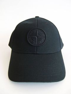 STONE ISLAND キャップ (BLACK)701599168