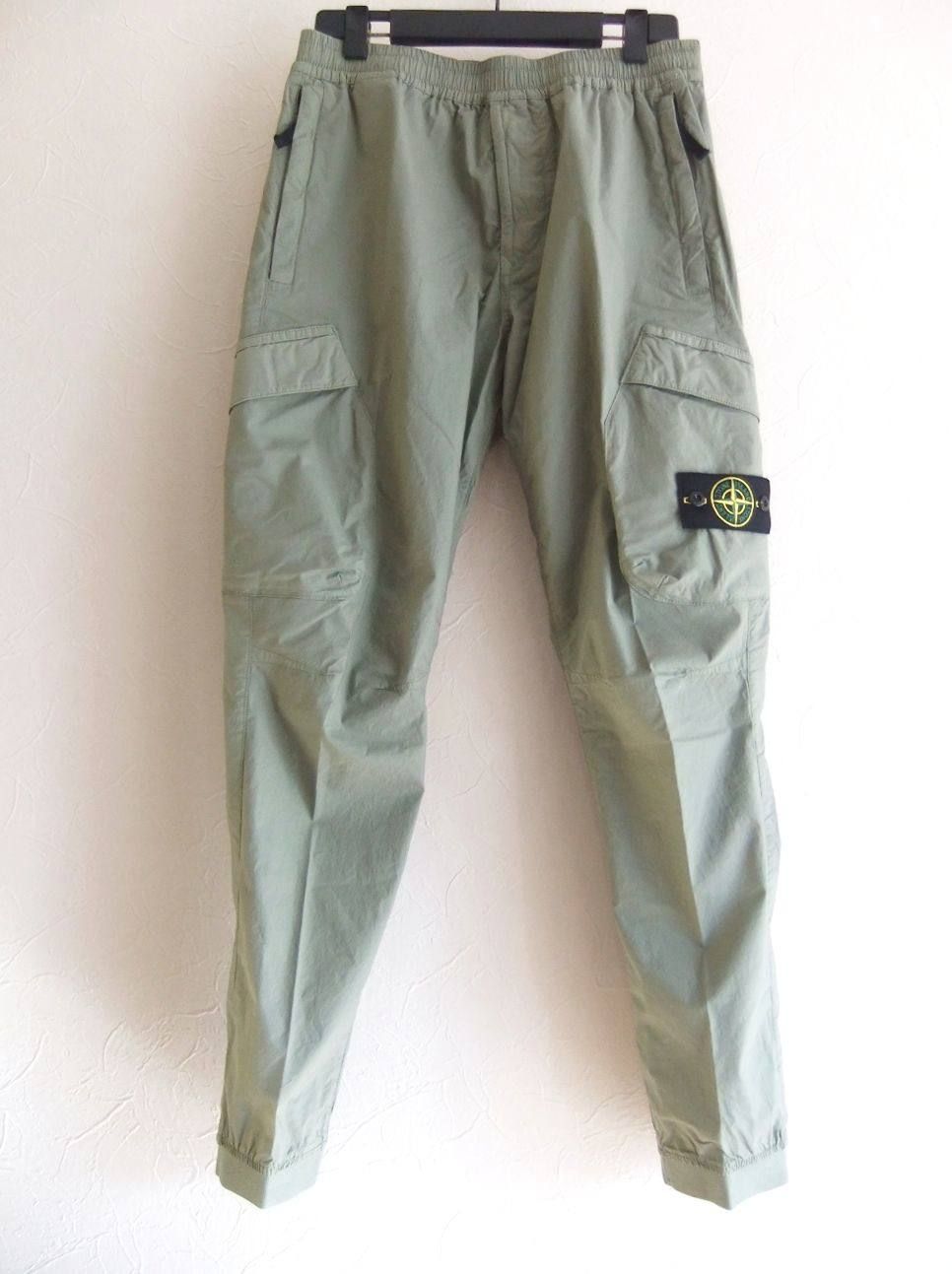 STONE ISLAND - コットンストレッチワークパンツ (SALVIA) 701532203 ...