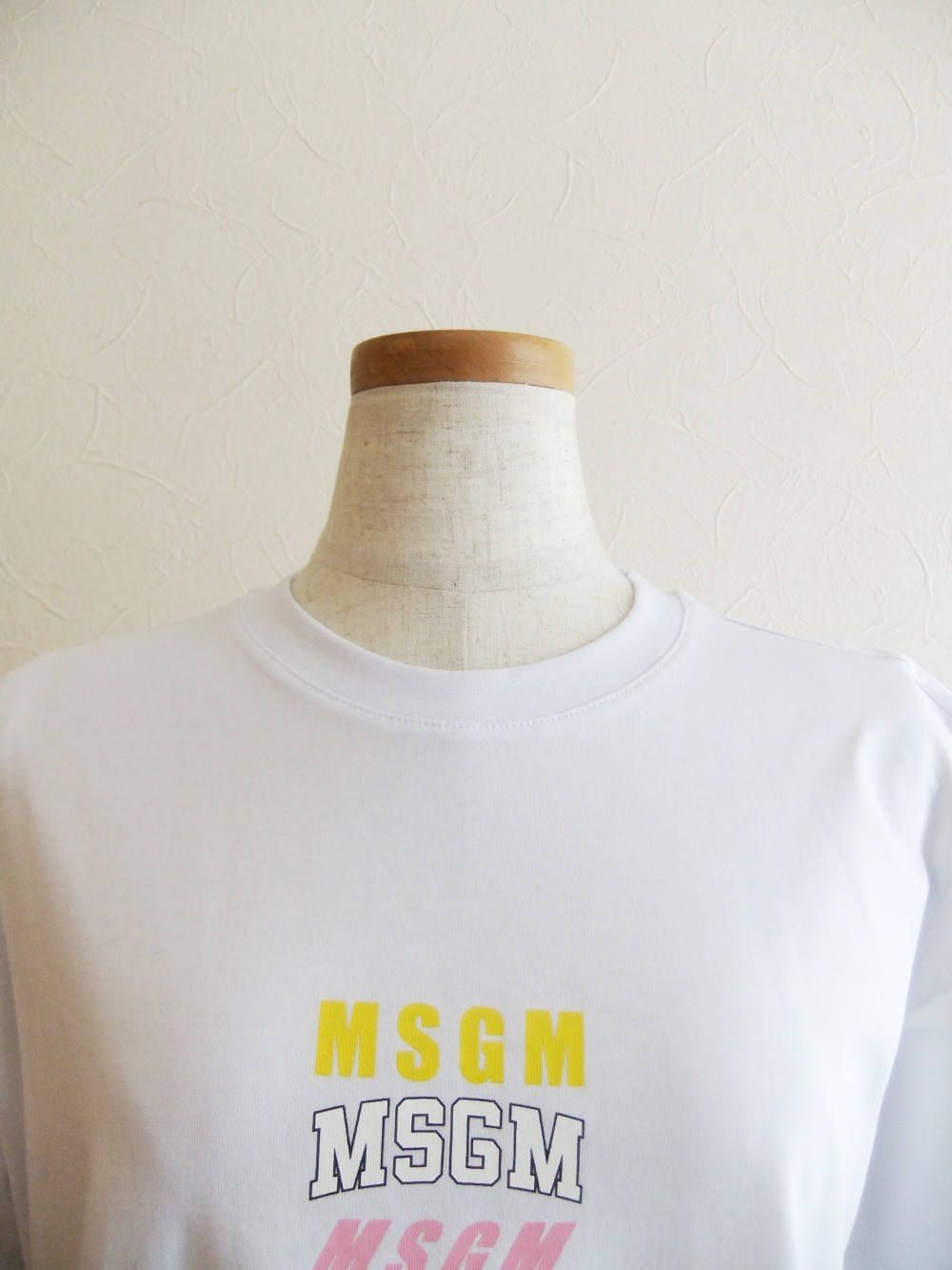 マルチ ロゴプリント コットン Tシャツ (ホワイト) MDM168-195298 - XS