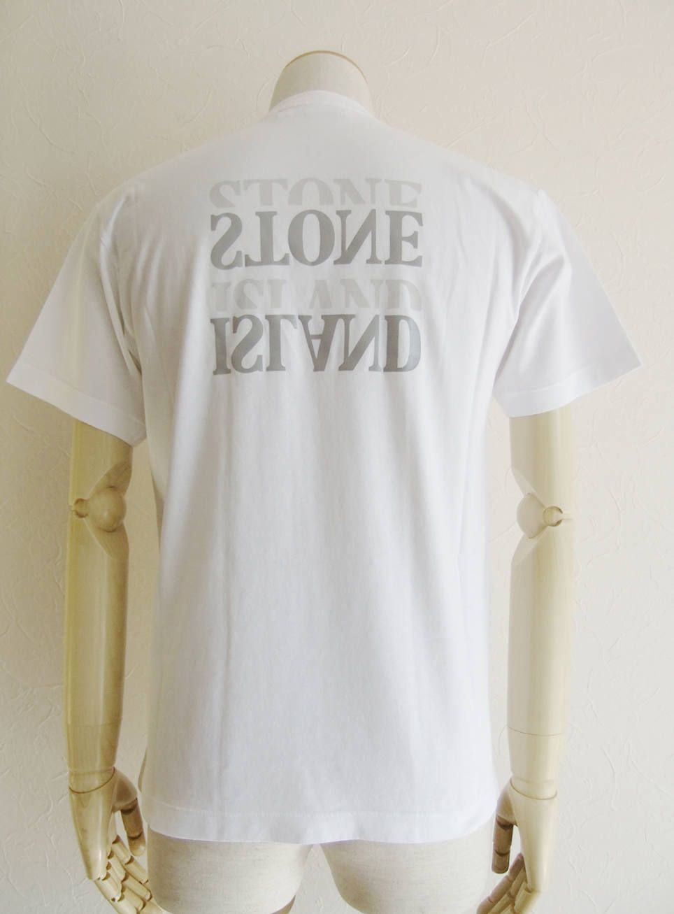 【関送無料】 STONE  クルーネック ロゴ Tシャツ ESTACOT (エスタコット) エンボスロゴ クルーネック 半袖 T