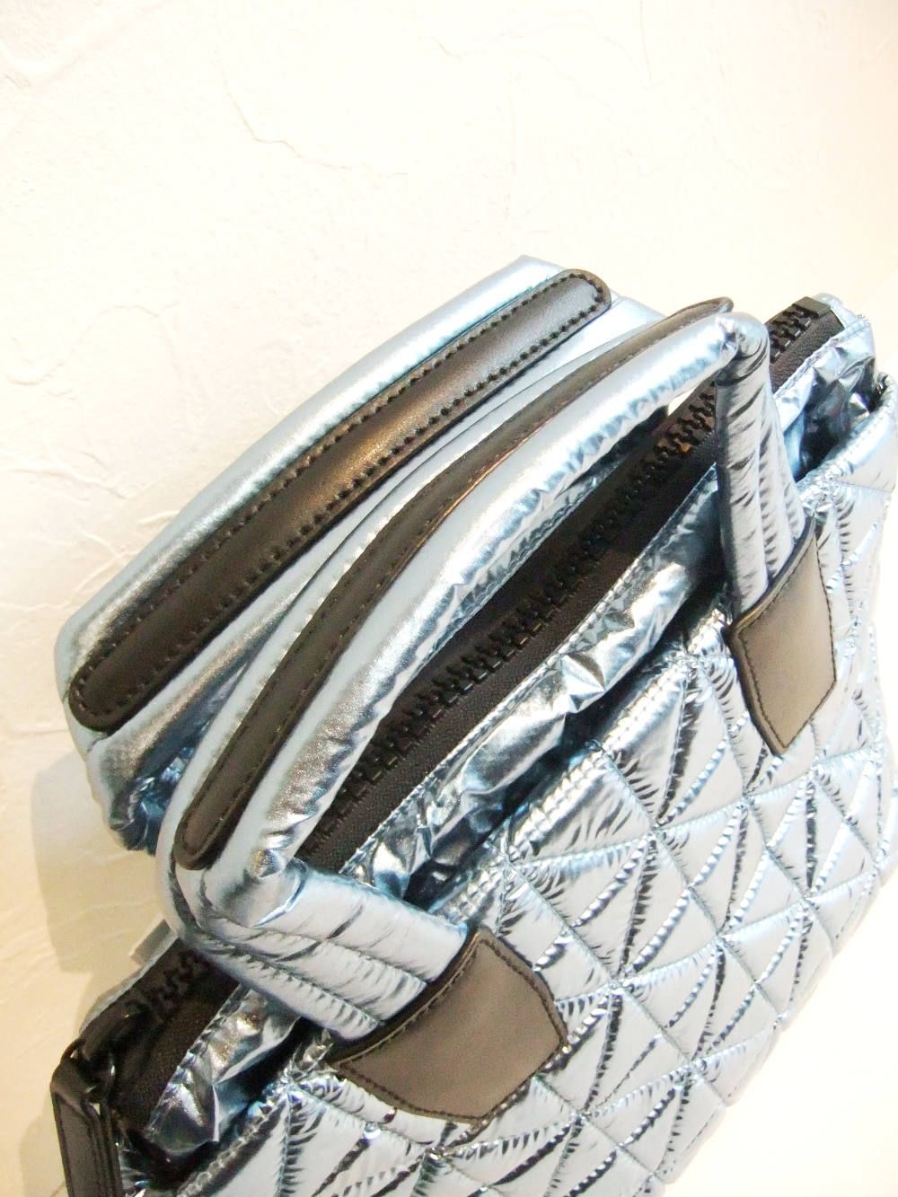VEE TOTE 2WAY ミニ トートバッグ  (ブルー メタリック)
