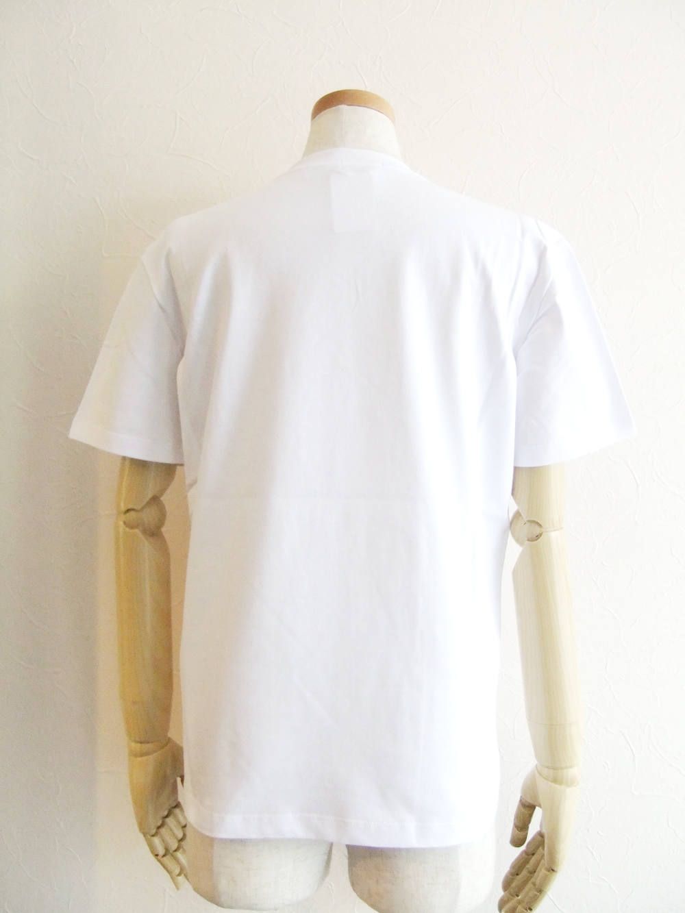 《LADIES》 手描き ロゴ+ CITY ロゴプリント コットン Tシャツ (ホワイト)  MDM174-195298