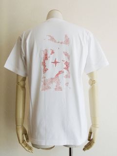 GRAPHIC ONE  プリント クルーネック Tシャツ (WHITE)70152NS83