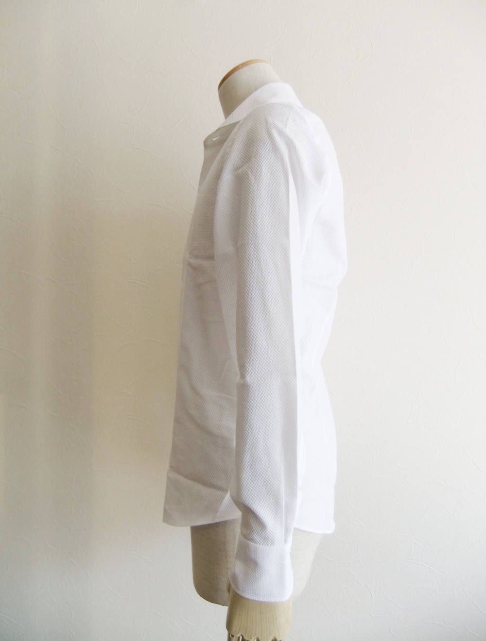 コットン ワッフル織 シャツ (WHITE)  AG17230V84