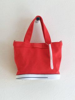 キャンバス トートバッグ C-TYPE  (レッド)