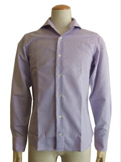 コットン ワッフル織 シャツ (PURPLE)  AG17230V84