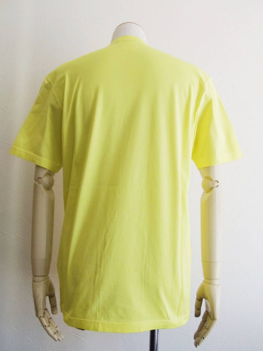 64 プリント T-SHIRT  (YELLOW) Super Negative Dyed Stud Fit  S71GD0764