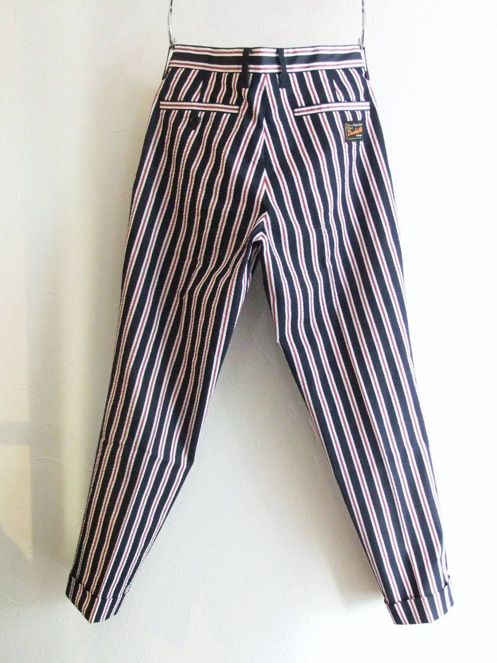 DIXIE PANTS  ストレッチ ストライプ柄パンツ