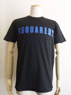D2 ロゴプリント T-SHIRT (BLUE) Black Pressato Cool Fit   S74GD0484