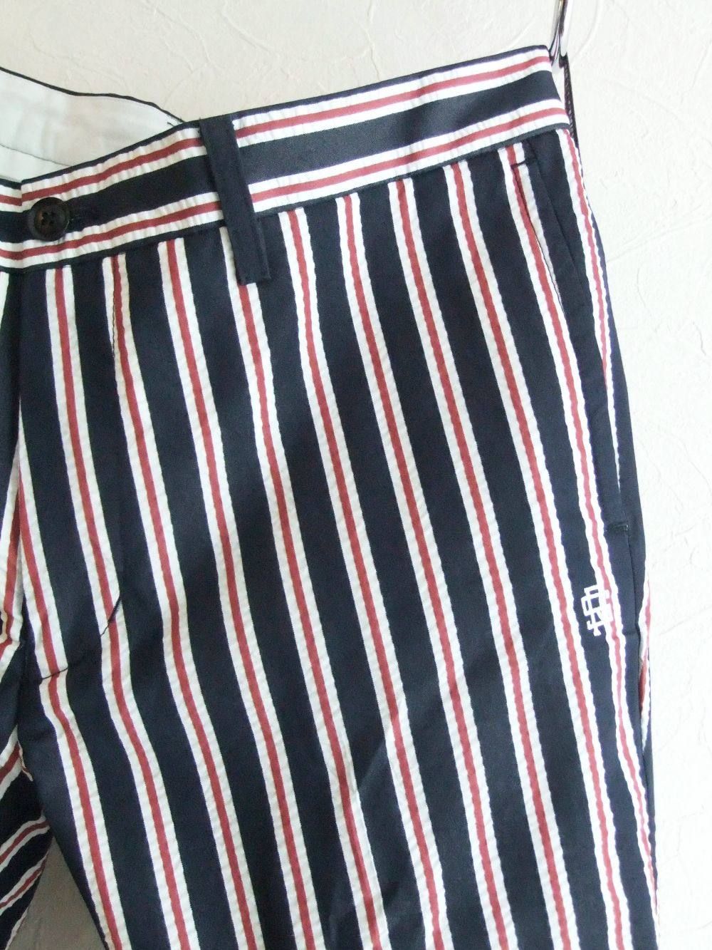 DIXIE PANTS  ストレッチ ストライプ柄パンツ