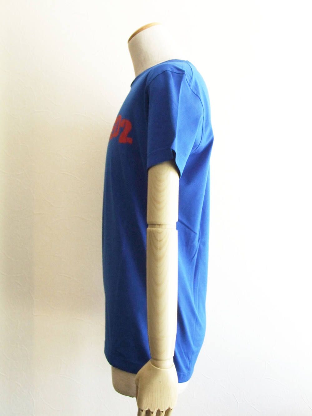 D2 ロゴプリント T-SHIRT (BLUE)  Negative Dyed  Cool Fit  S74GD0494