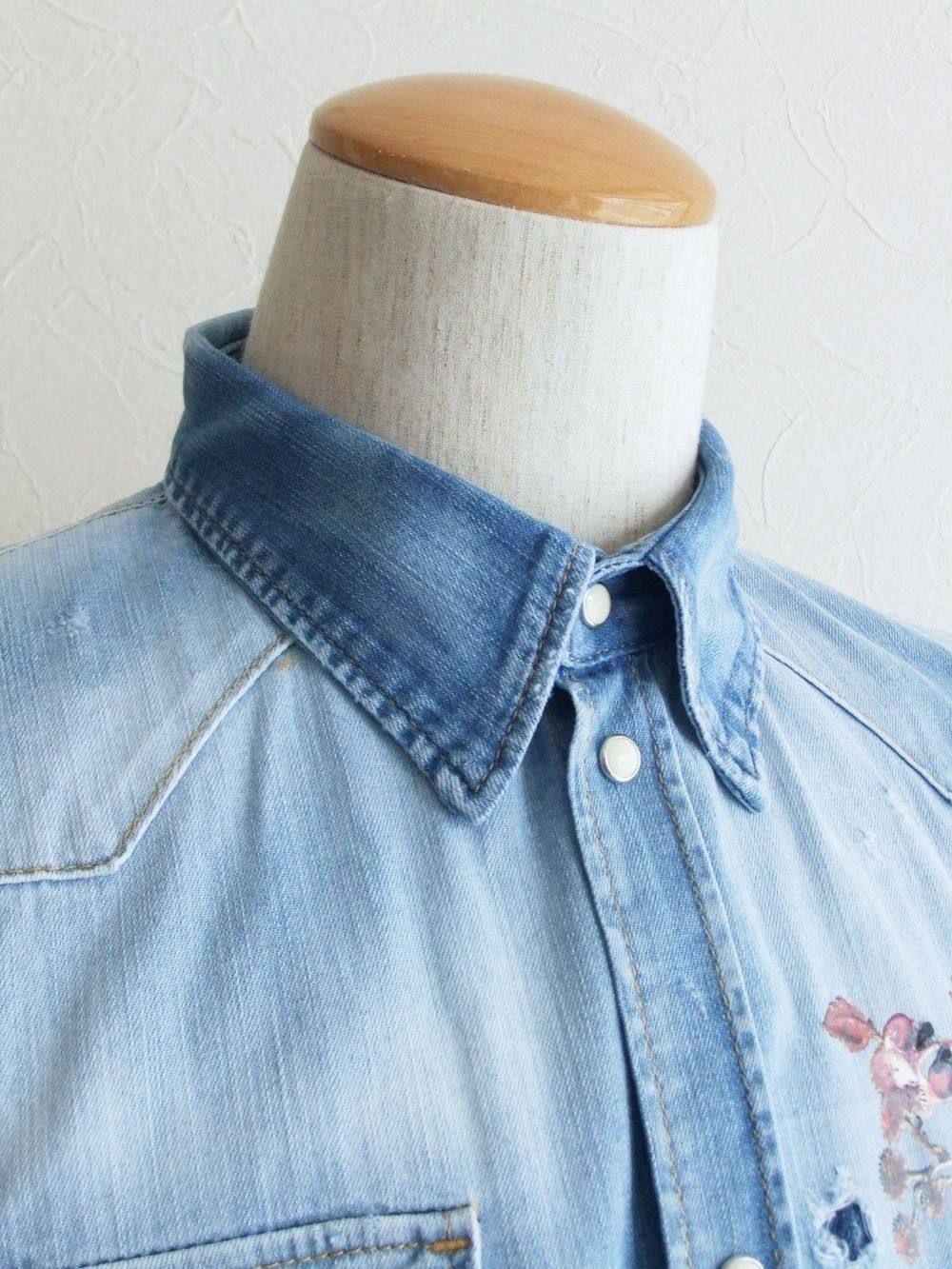 ボタニカル ミリタリー デニムシャツ BOTANICAL WASH MILITALY SHIRT   S71DM0291