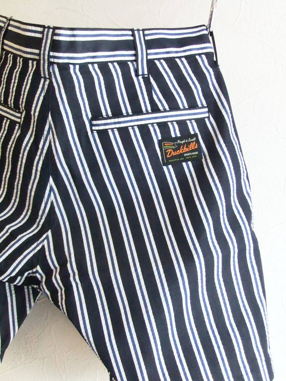 DIXIE SHORTS  ストレッチ ストライプ柄ハーフパンツ
