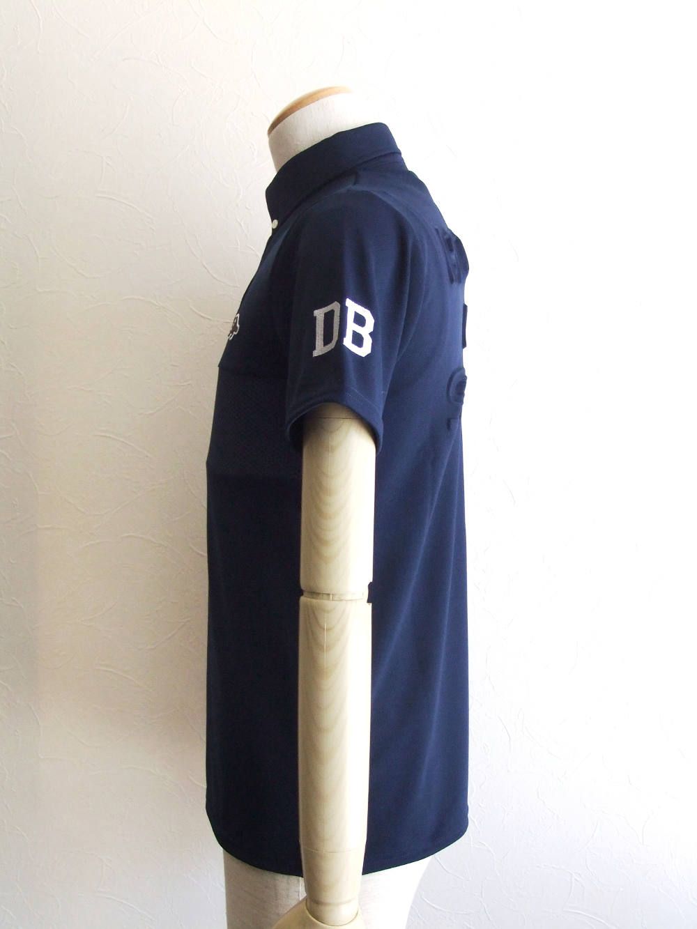 BUMP POLO (NAVY) 鹿の子半袖ポロシャツ