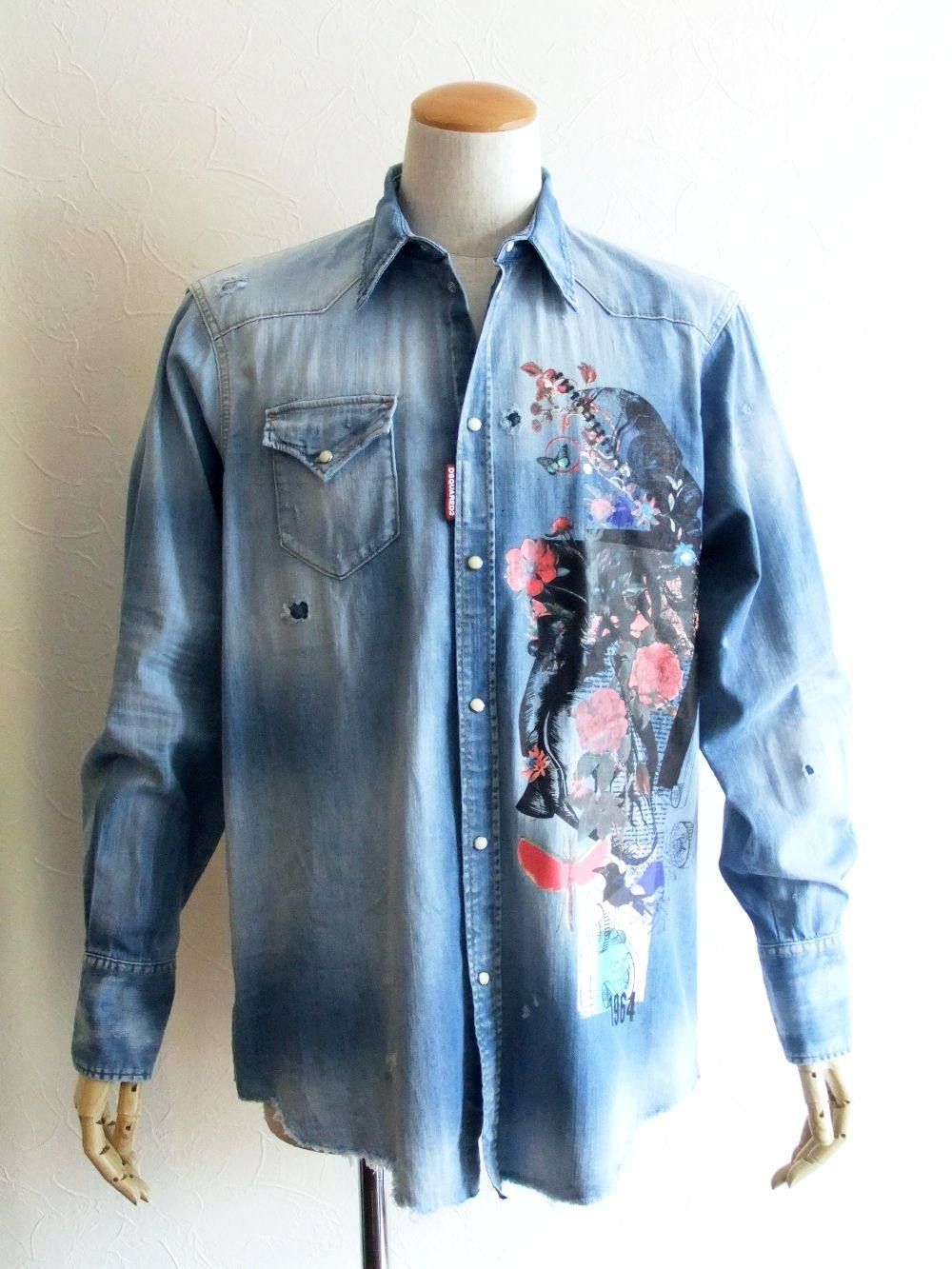ボタニカル ミリタリー デニムシャツ BOTANICAL WASH MILITALY SHIRT   S71DM0291