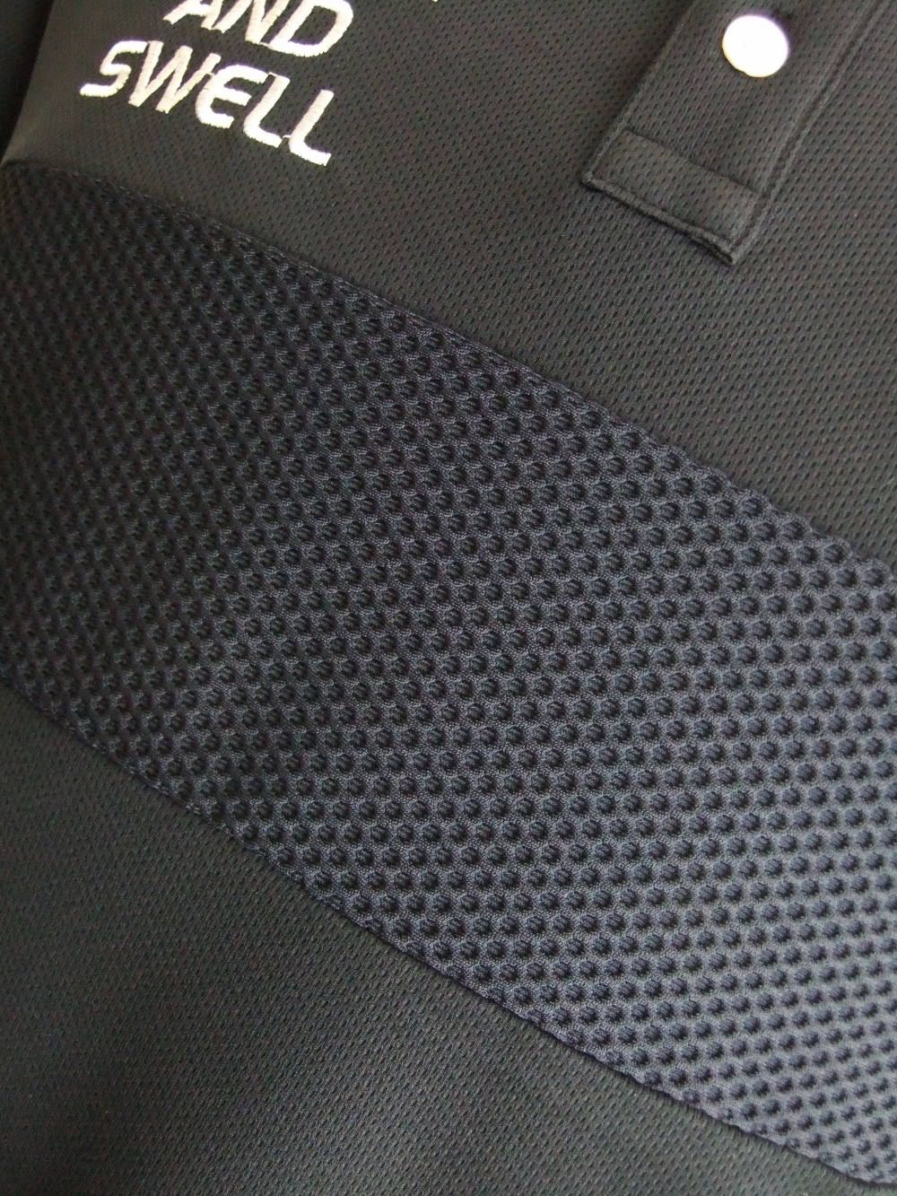 BUMP POLO (BLACK) 鹿の子半袖ポロシャツ