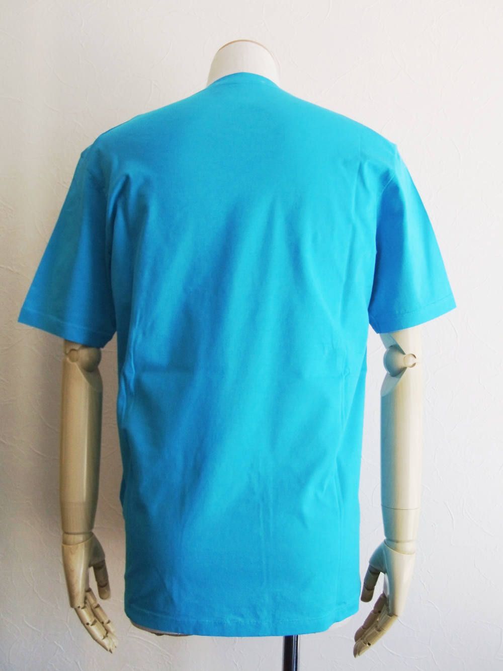 64 プリント T-SHIRT  (BLUE) Super Negative Dyed Stud Fit  S71GD0764