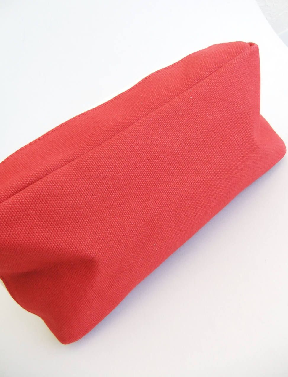 PATCH TOTE NAVY  ミニトートバッグ ( WHITE × RED )