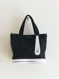 キャンバス トートバッグ C-TYPE  (ブラック)