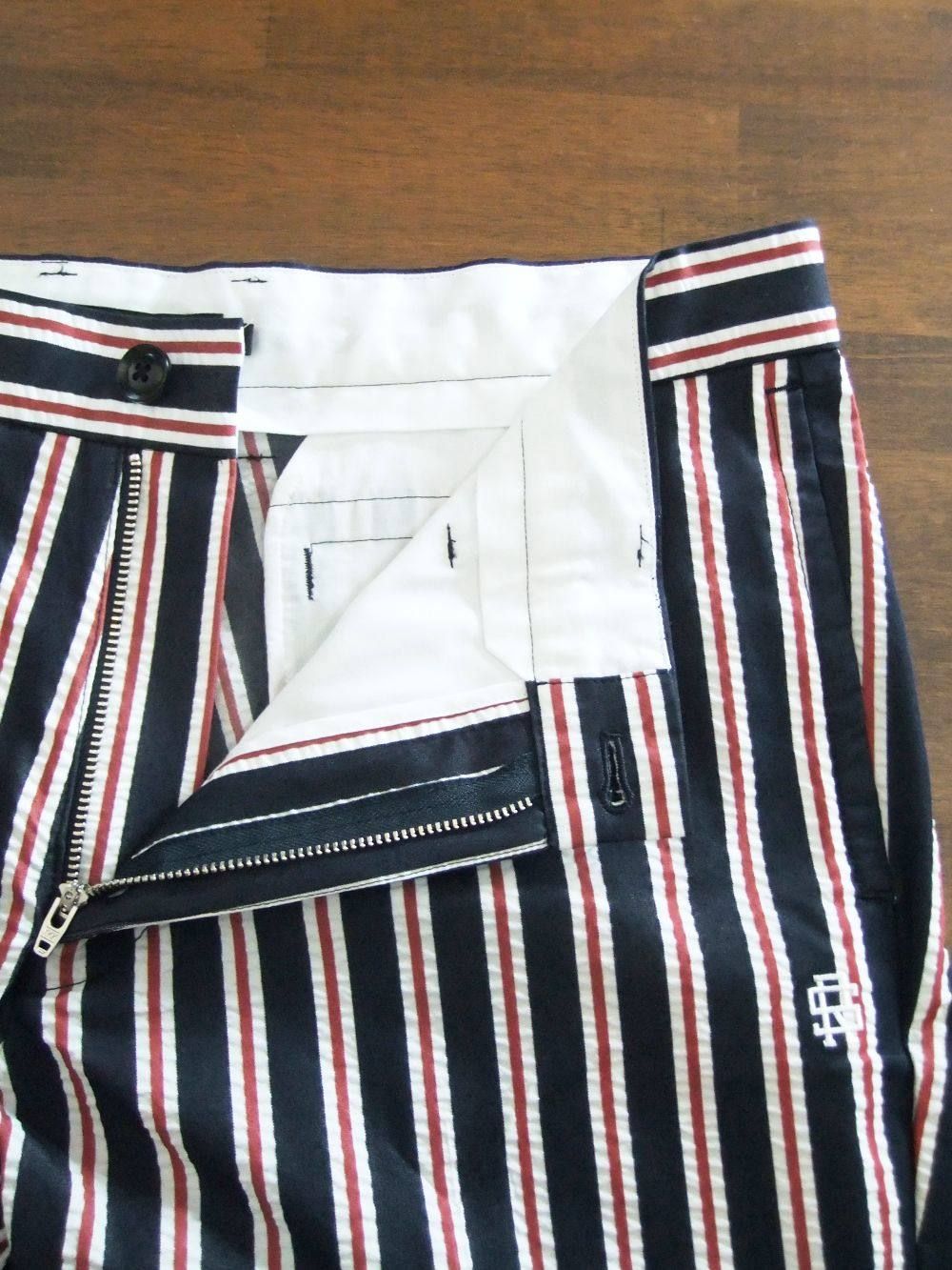 DIXIE PANTS  ストレッチ ストライプ柄パンツ