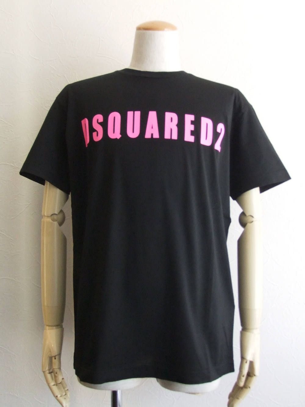 D2 ロゴプリント T-SHIRT (PINK) Black Pressato Cool Fit   S74GD0484