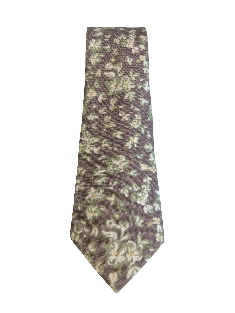フラワープリント   (GREEN×BROWN)
