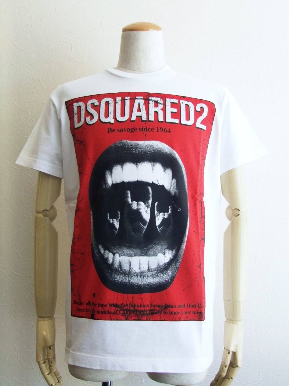D2 LIPプリント T-SHIRT Dyed  Cool Fit  S74GD0476