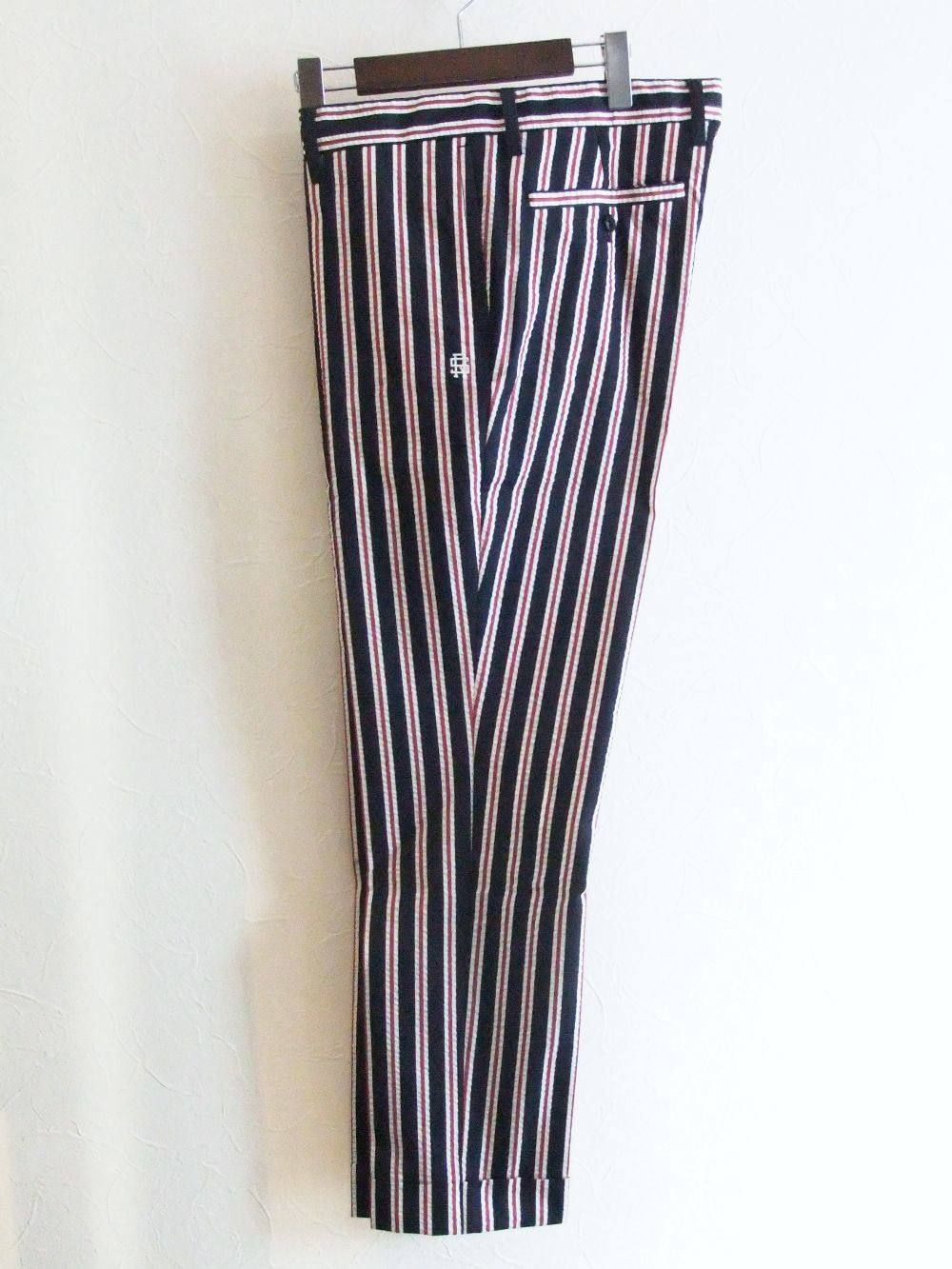 DIXIE PANTS  ストレッチ ストライプ柄パンツ
