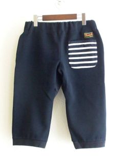 BORDER HIP ( NAVY )  定番スウェットハーフパンツ