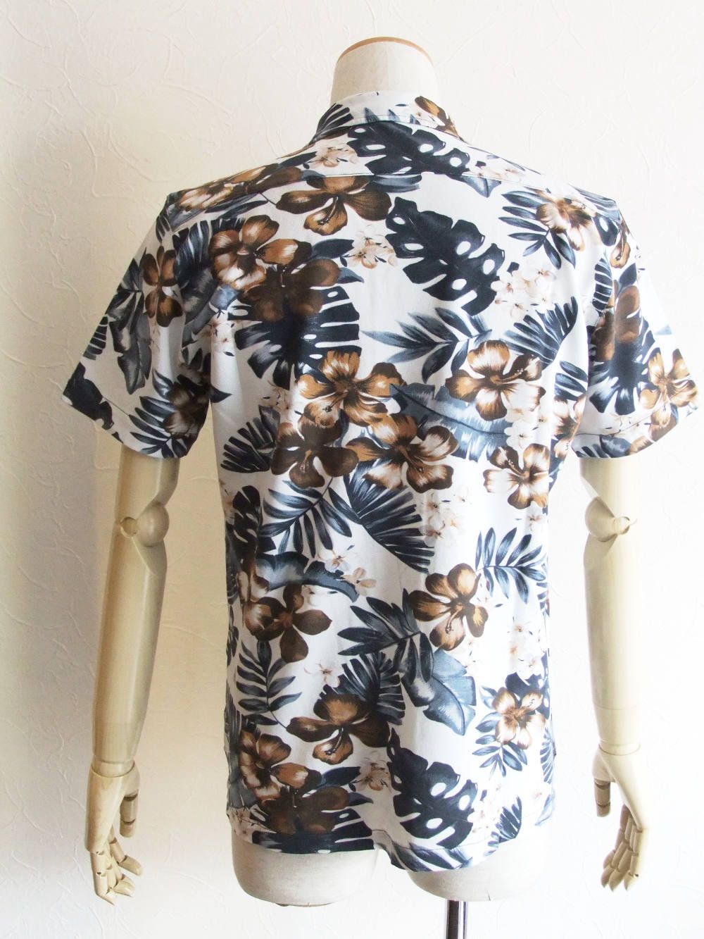 ボタニカル柄 S/S ジャージーシャツ