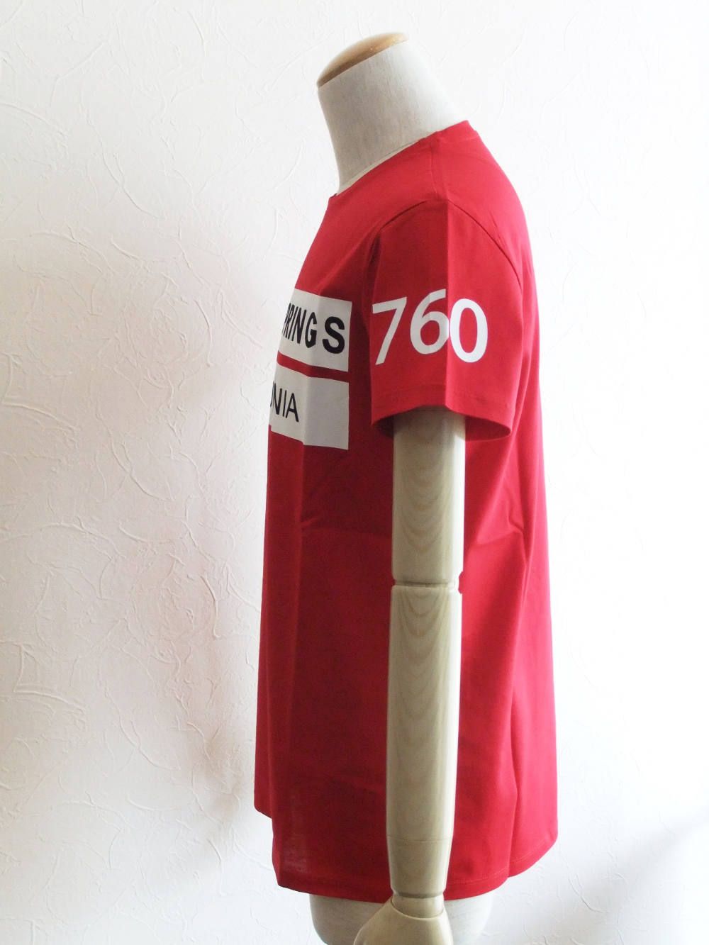 PALM SPRINGS ロゴ プリント Tシャツ (RED)