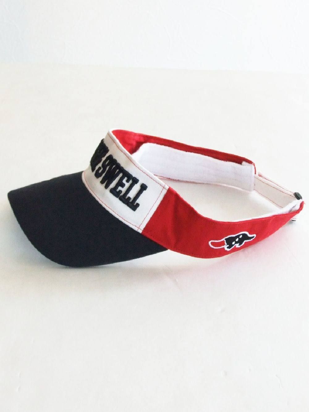 WORLD TOUR VISOR ( DARK NAVY × RED ) ロゴ入りバイザー