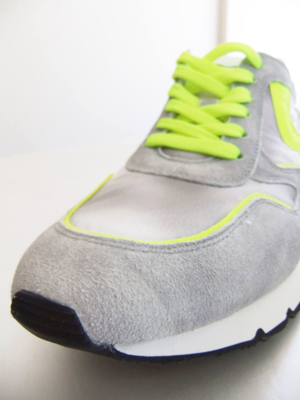 LIAM RACE  ナイロン×スエード  スニーカー (GRAY×L.YELLOW)