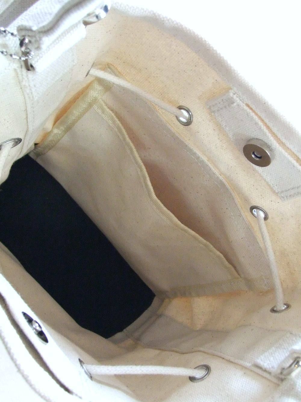キャンバス 巾着型トートバッグ C-2 TYPE  (キナリ)