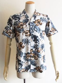 ボタニカル柄 S/S ジャージーシャツ