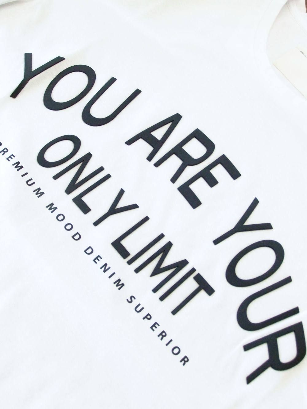 ONLY LIMIT ロゴ プリント Tシャツ (WHITE)