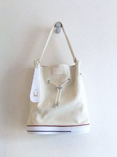 キャンバス 巾着型トートバッグ C-2 TYPE  (キナリ)