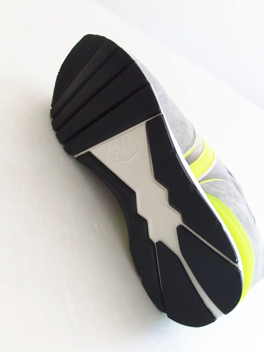 LIAM RACE  ナイロン×スエード  スニーカー (GRAY×L.YELLOW)