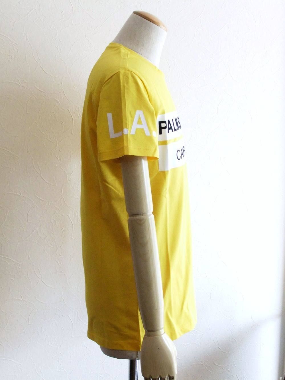 PALM SPRINGS ロゴ プリント Tシャツ (YELLOW)