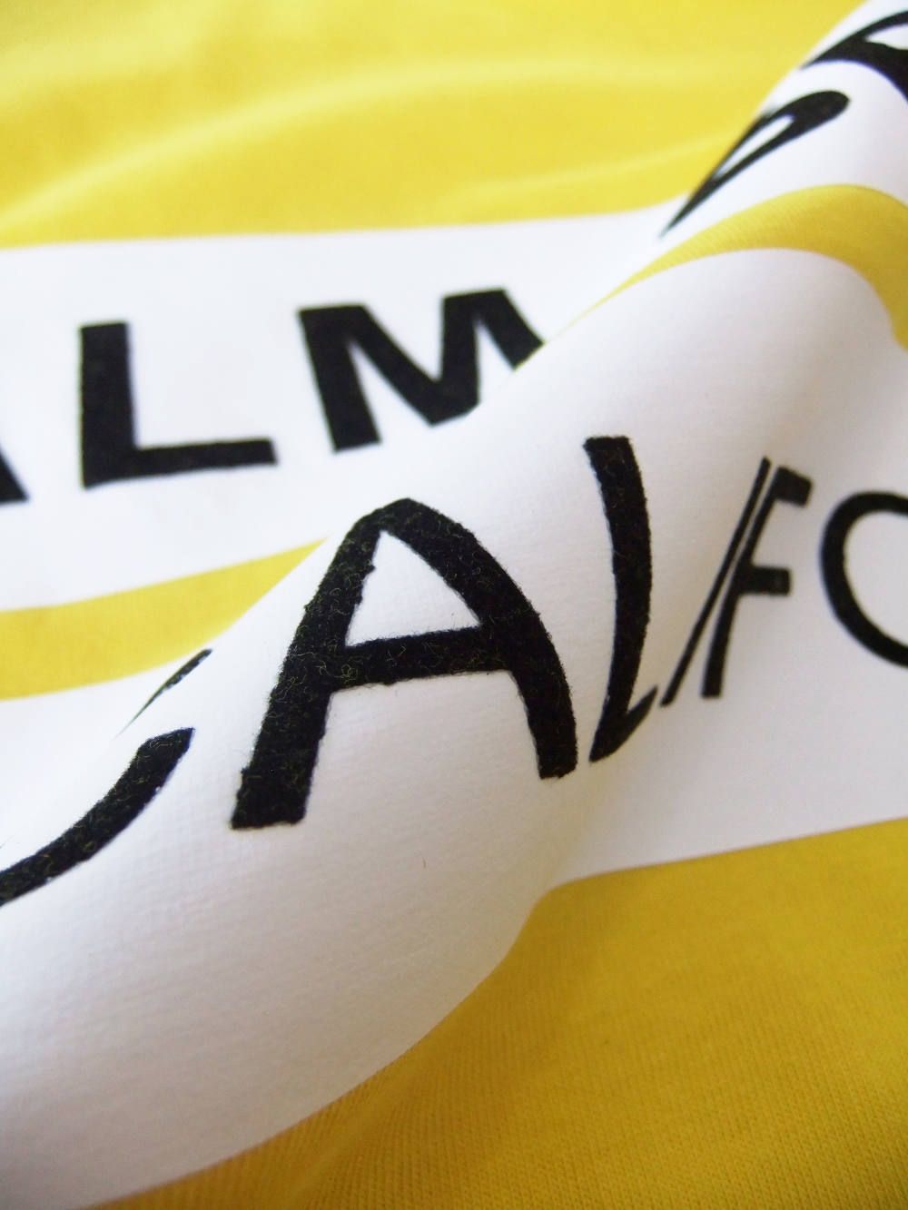 PALM SPRINGS ロゴ プリント Tシャツ (YELLOW)