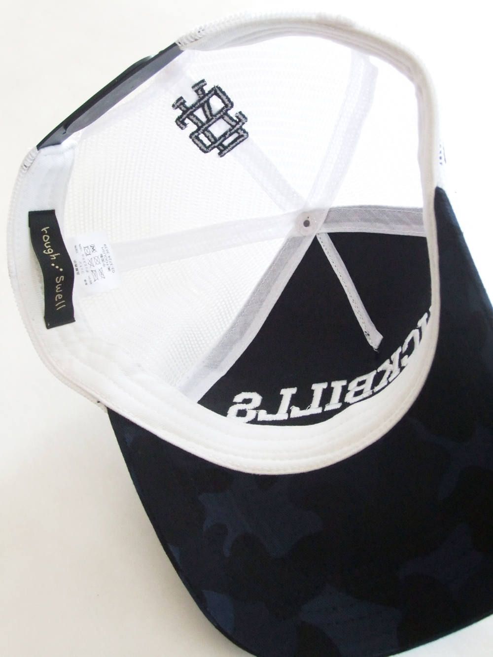 MESH TOUR CAP CAMO ( NAVY ) ロゴ入りキャップ