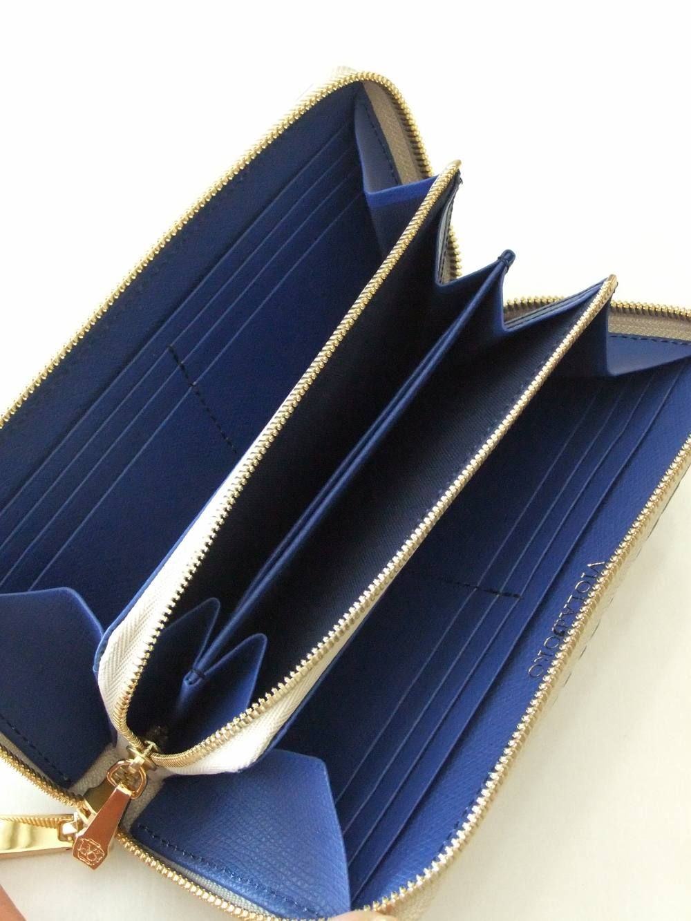 ラウンド型 長財布 (アイスグレー)   PORTA  V-5019