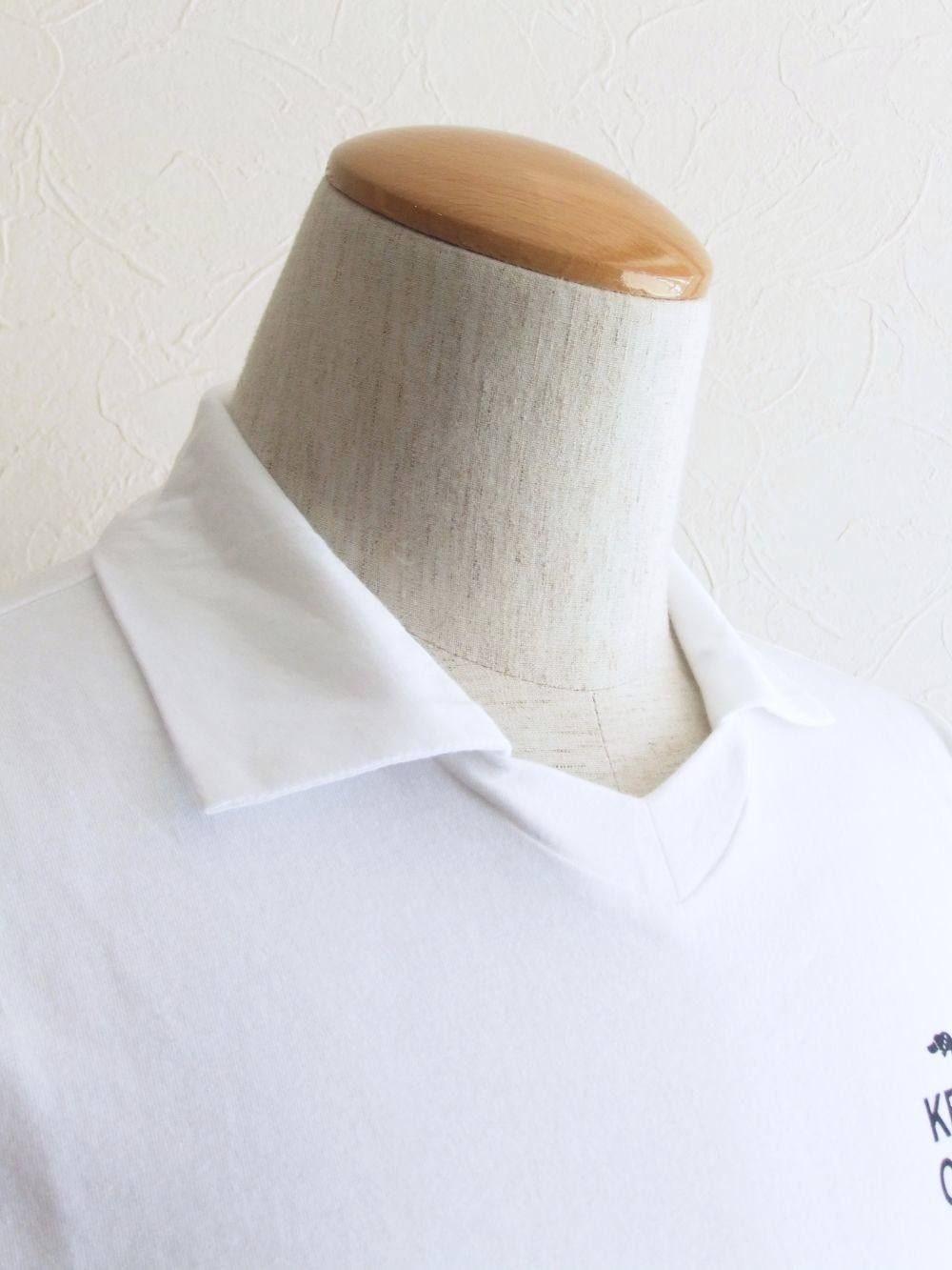 KEEP CALM SKIPPER ( WHITE ) 半袖ポロシャツ