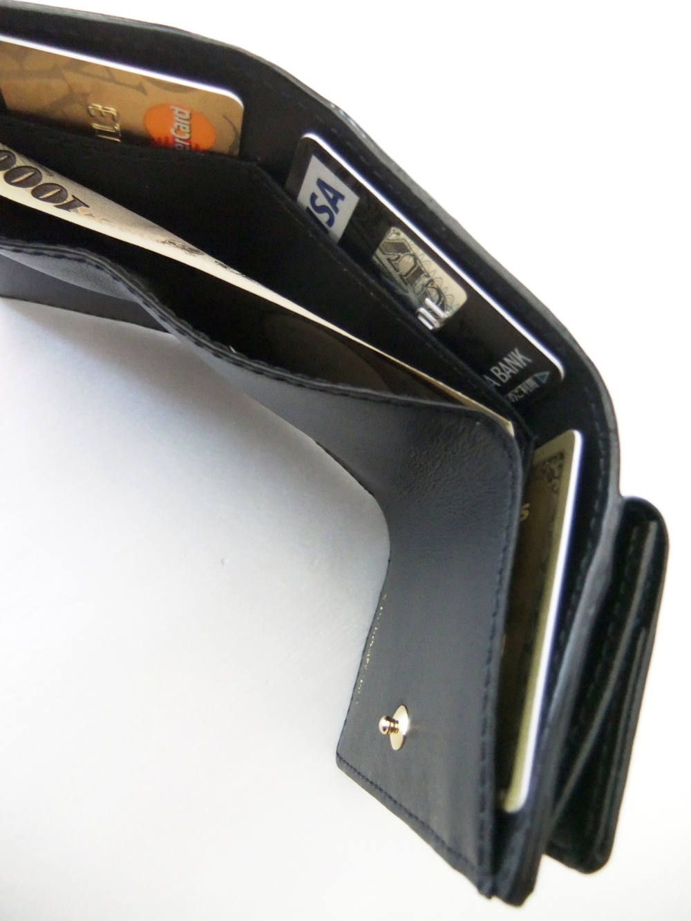 三つ折り財布 SS  (ブラック)   PORTA  V-5041