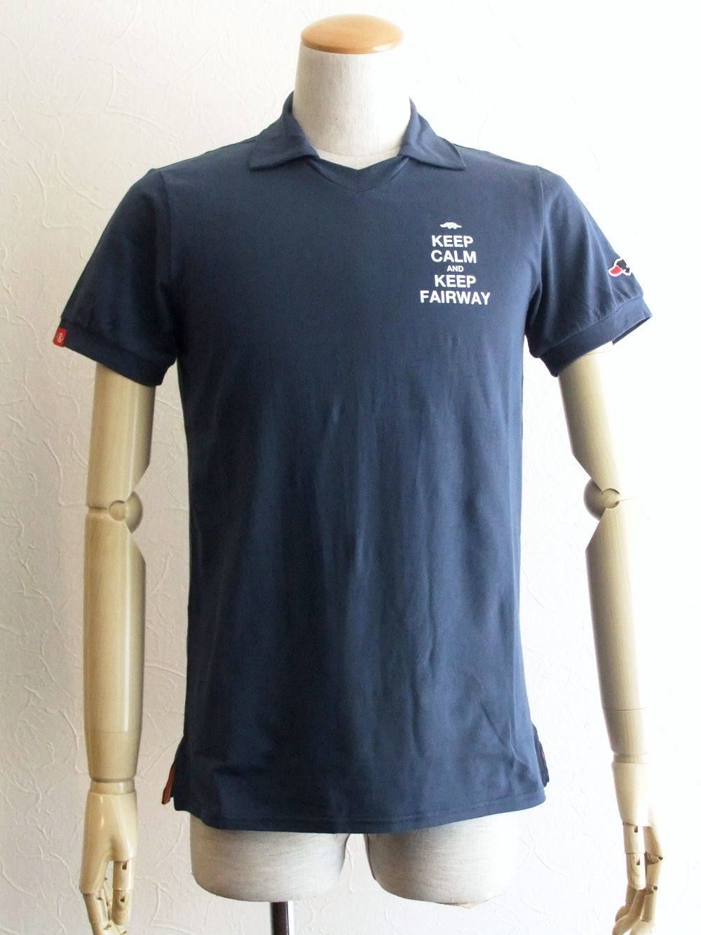 KEEP CALM SKIPPER ( NAVY ) 半袖ポロシャツ