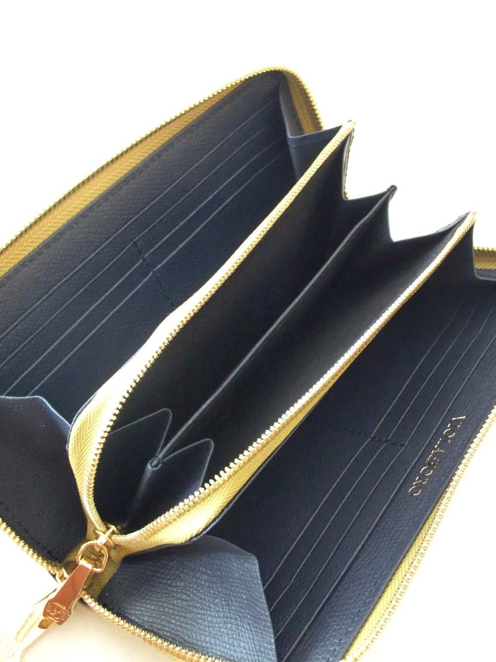 ラウンド型 長財布 (イエロー)   PORTA  V-5019