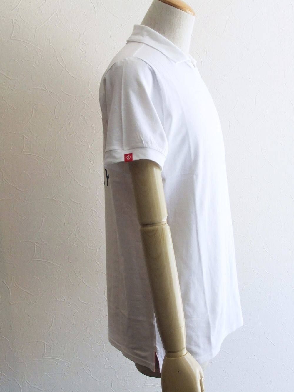 KEEP CALM SKIPPER ( WHITE ) 半袖ポロシャツ
