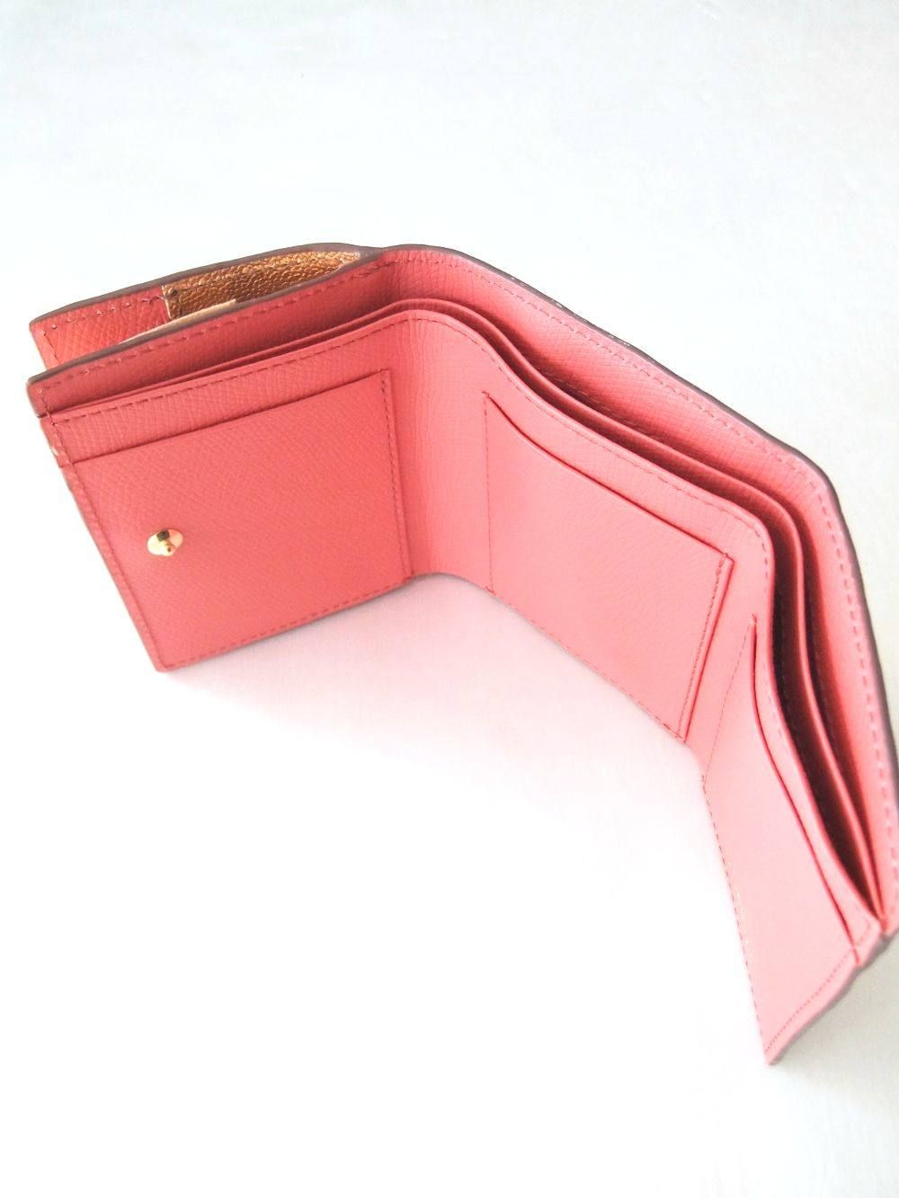 三つ折り財布 S (ローズピンク)   PORTA  V-5032