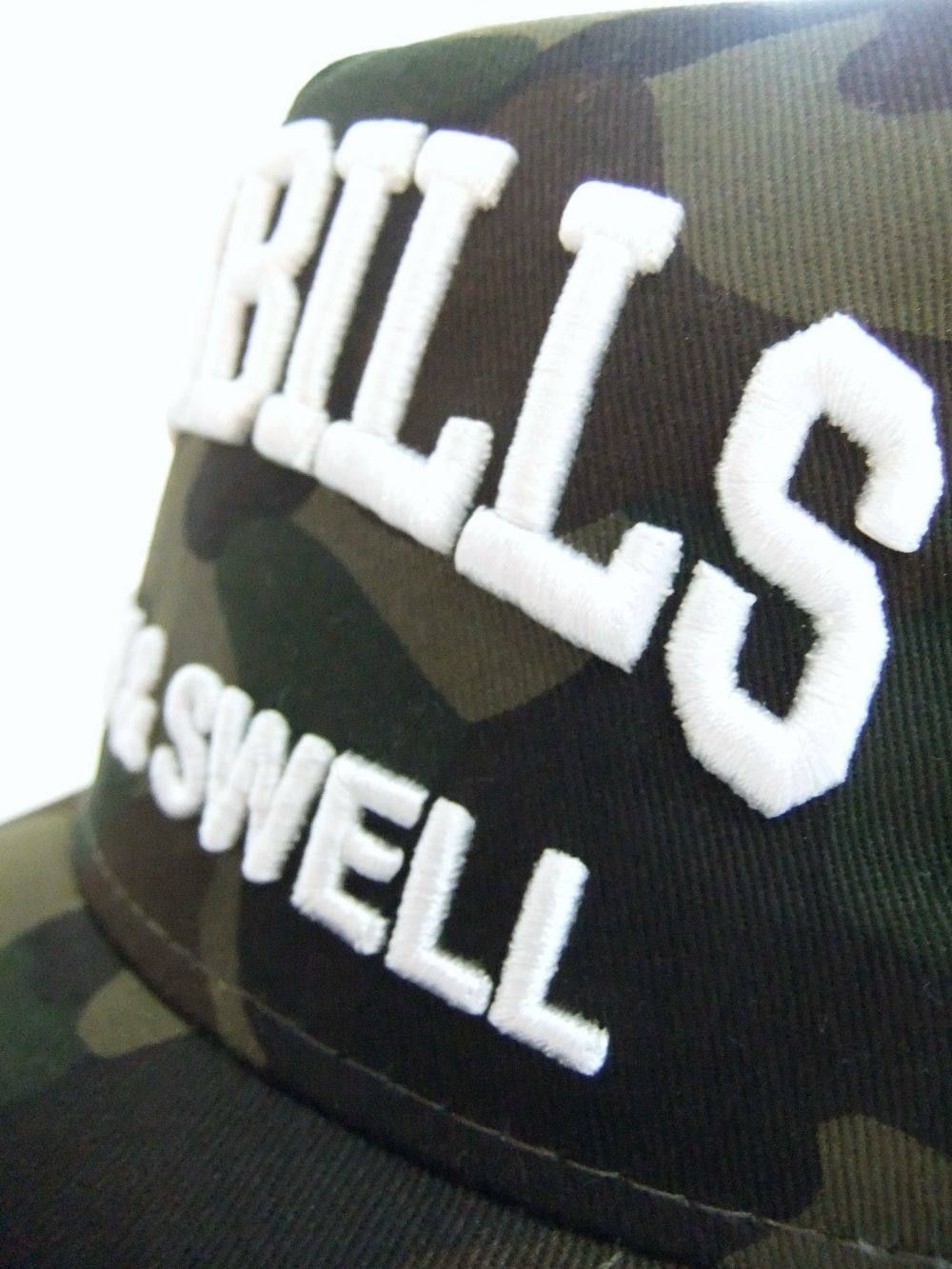 MESH TOUR CAP CAMO ( OLIVE ) ロゴ入りキャップ